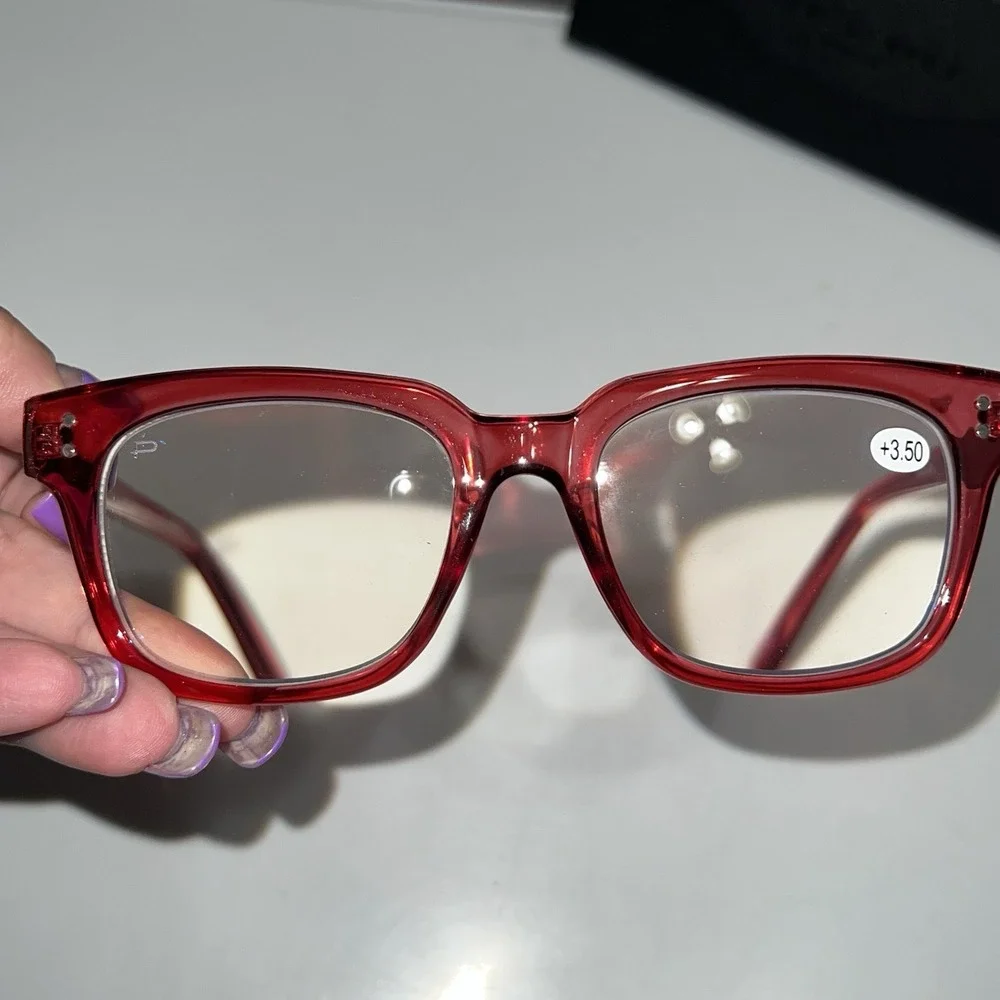 Prive Revaux The Fat Cat LAF Red Readers 52 19 145 PD62 +/- 1mm +3.50 CAT.0‎ EUC